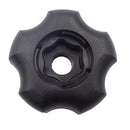 フィットノブK黒 鉄生地 M6　(5個入)