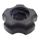 フィットノブK黒 鉄生地 M6　(5個入)